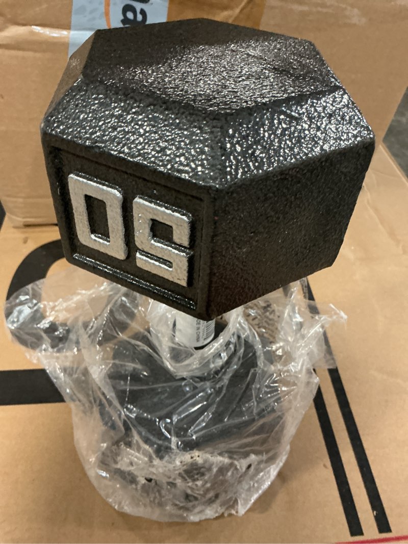 Condition photo showing Good Condition for marcy 50 lb ecoweight iron dumbbell: iv-2050