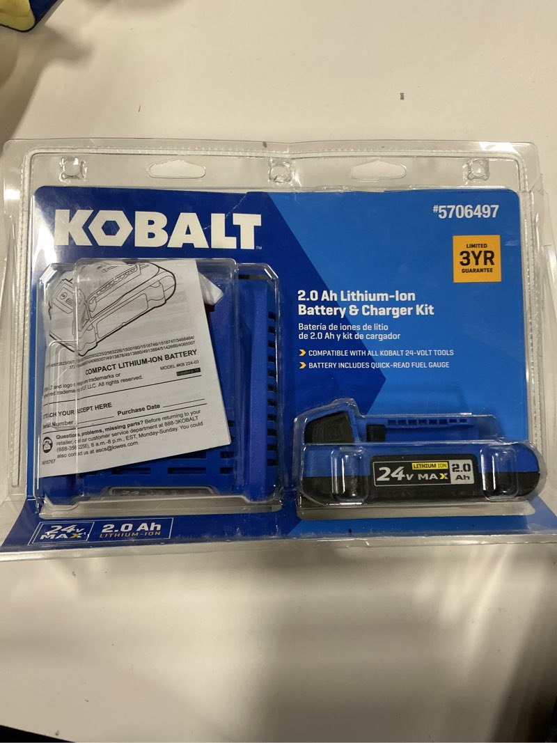 Condition photo showing Good Condition for Kobalt 24-V Lithium-ion Battery and Charger (2 Ah) 