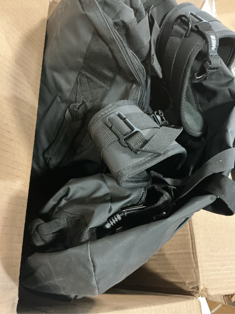 Condition photo showing Good Condition for MIER Large Duffel Backpack Sports Gym Bag with Shoe Compartment, Heavy Duty and Water Resistant, Black, 45L 45L Black