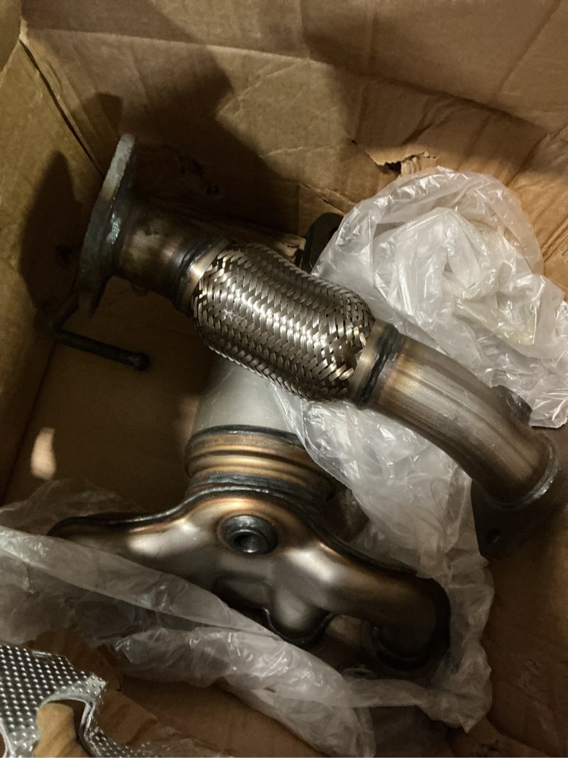 Condition photo showing Good Condition for direct fit flex pipe and manifold catalytic converter compatible with 2017-2020 kia soul 2.0l, epa compliant