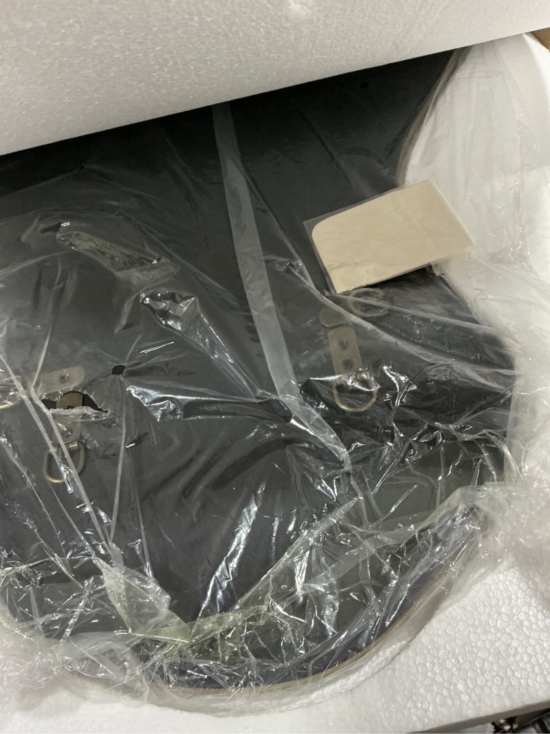 Condition photo showing As Is for PERFNIQUE Irregular Wall Mirror Asymmetrical Mirror, 35''x21'' Decorative Modern Mirrors for Bathroom Bedroom Living Room Entryway, Cloud Frameless Mirror, Wall Mounted (35''x21'', Cloud) Cloud 35"L x 21"W