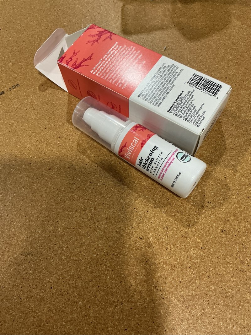 Condition photo showing New/Like New for hair thickening serum with biotin & keratin  1.69 fl (50 ml)  viviscal
