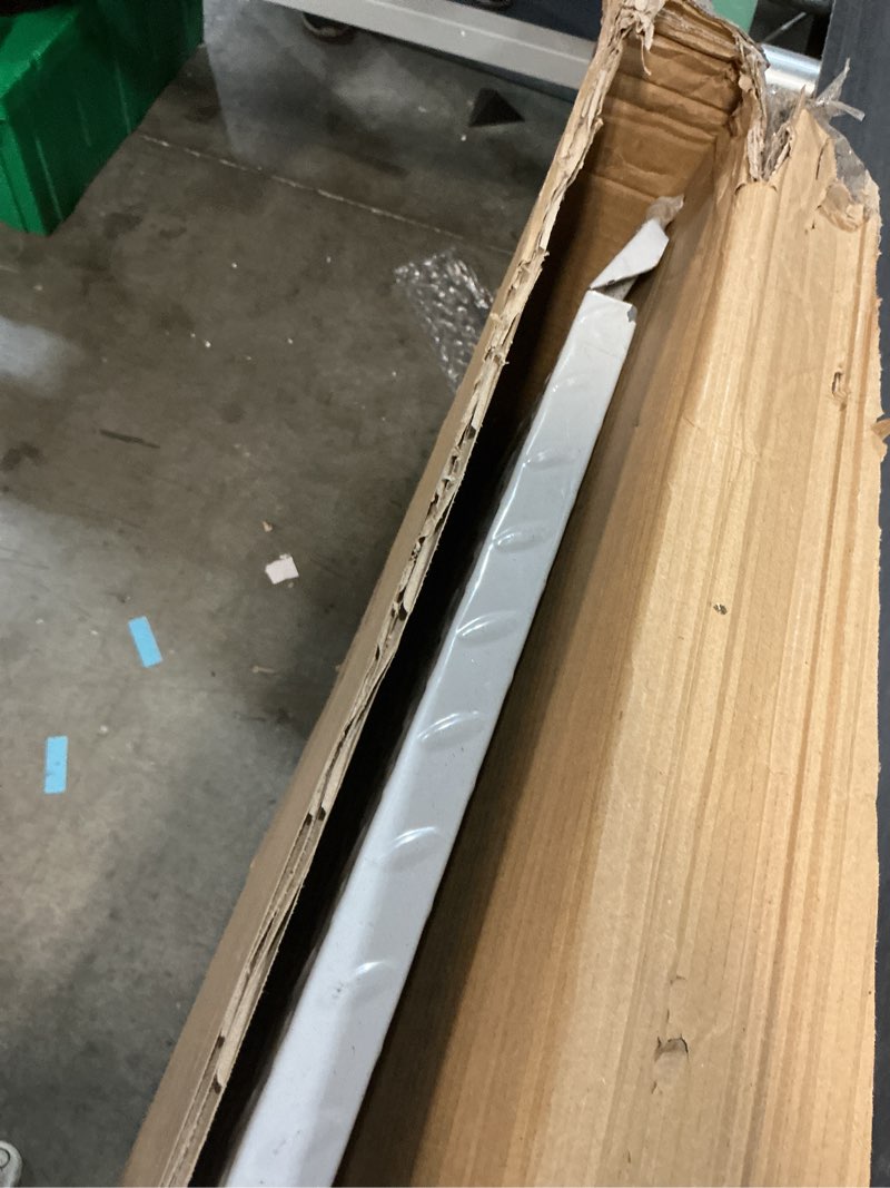 Condition photo showing As Is for steel threshold ramp, door ramp with adjustable height for 3.0" to 6.0", doorway threshold ramp for wheelchairs/walkers/carts/scooters(39.4" w x 25.6" l) 39.4in width
