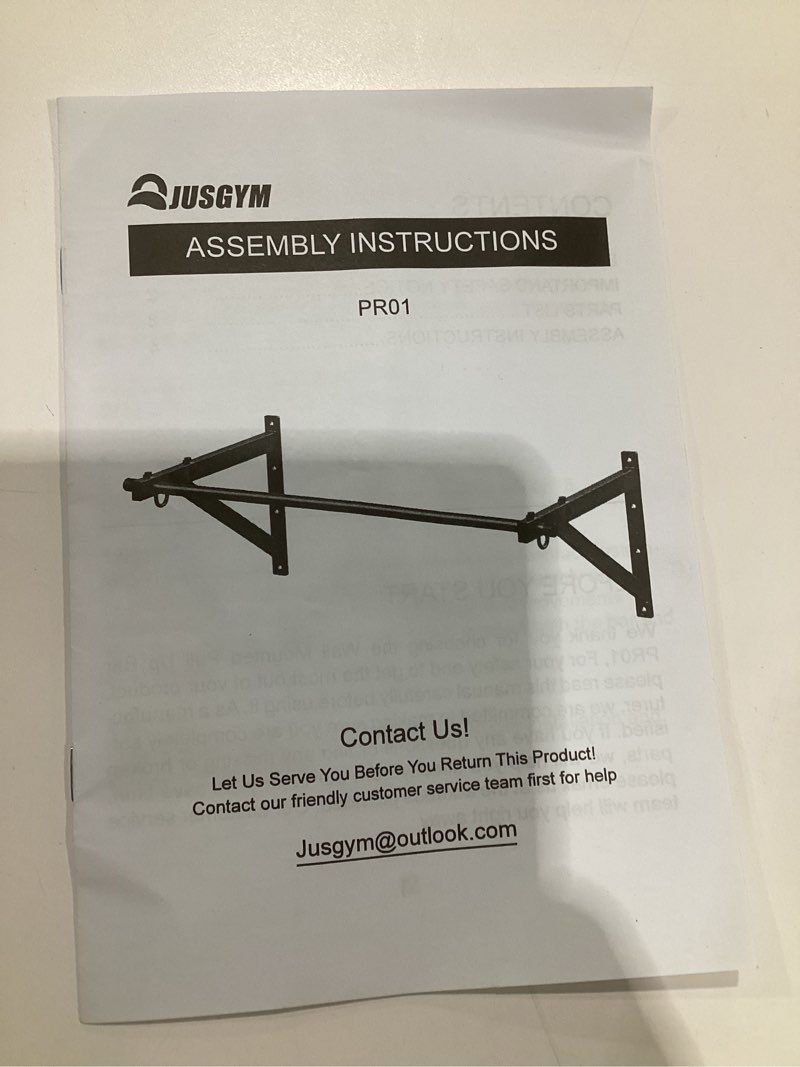 (INCOMPLETE PARTS)Wall Mounted Pull Up Bar