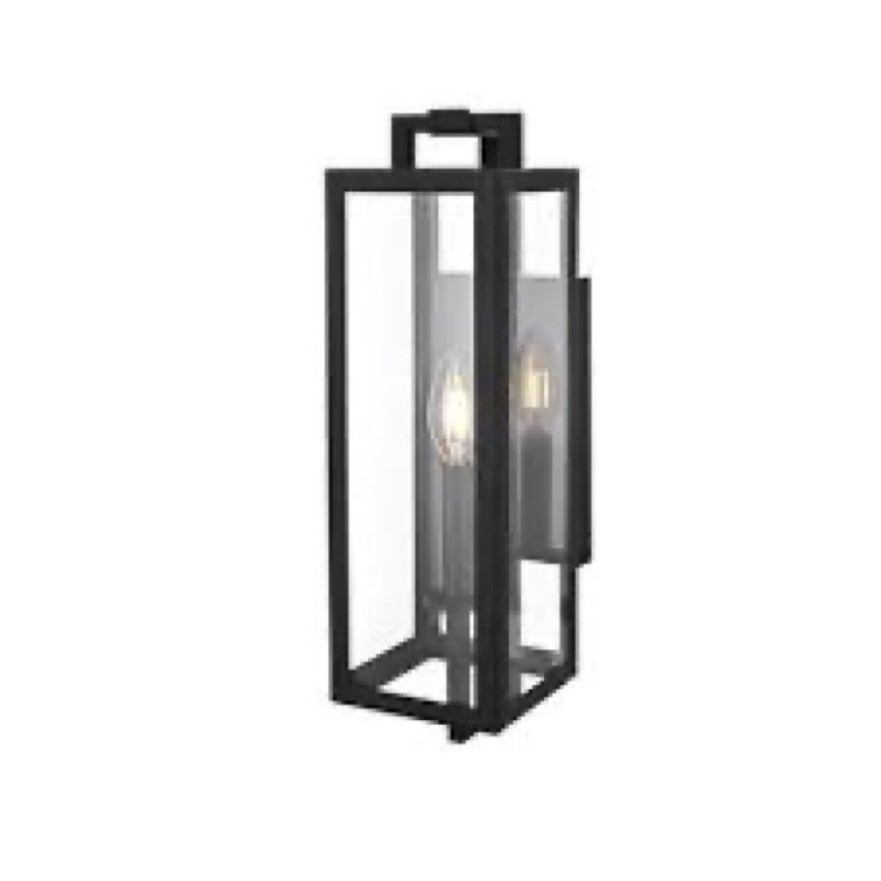 Messmer Outdoor Wall sconce in Blackness INCOMPLETE 