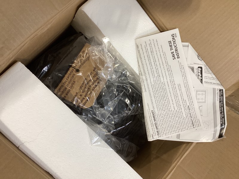 Condition photo showing Good Condition for Duraflame 28 in. Electric Lantern with Infrared Heat and Remote Control in Black