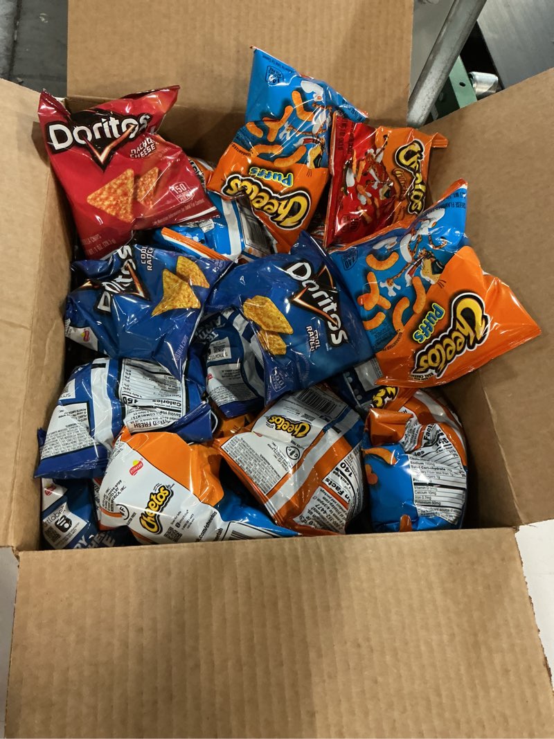 Condition photo showing New/Like New for ((best if used by/jun/16/2026))frito-lay doritos & cheetos mix variety pack, 40 count