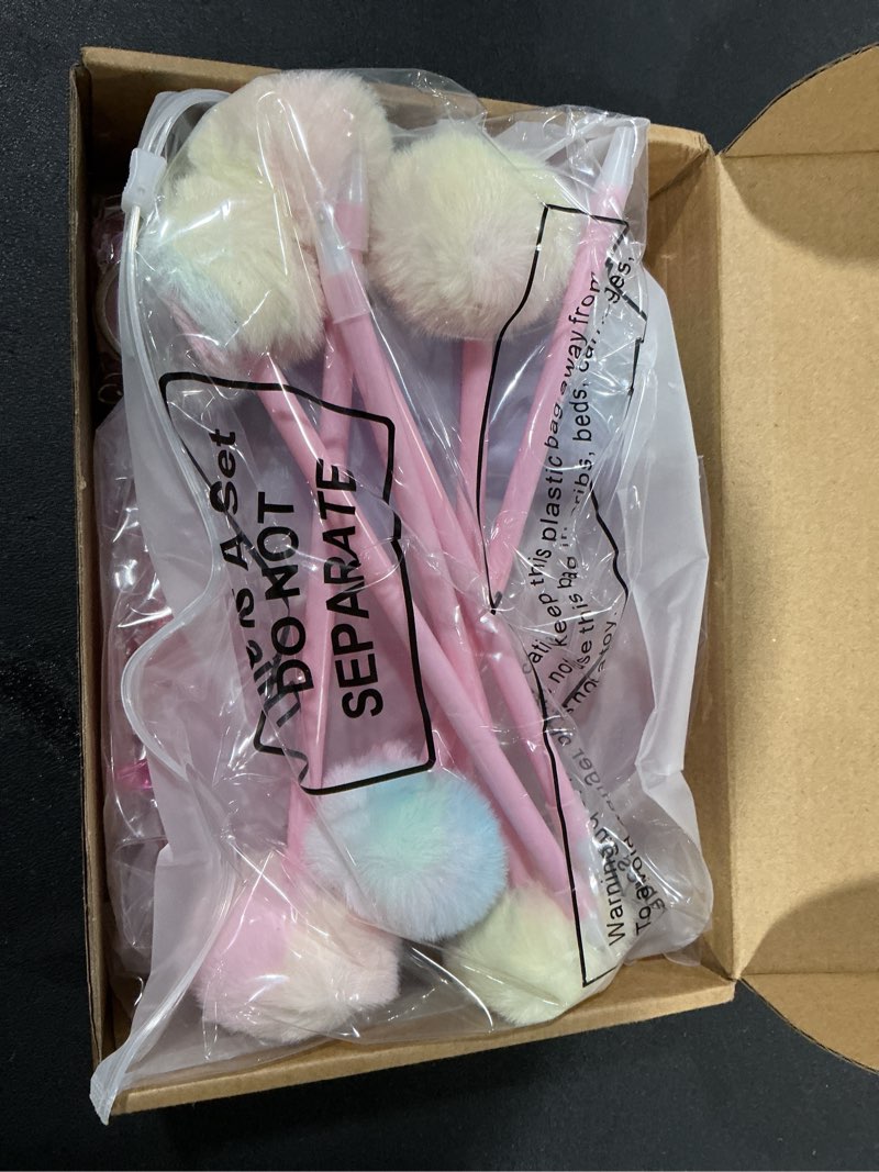 Condition photo showing Good Condition for Janinka 62 Pcs Singer Theme Friendship Party Favor Bulk Galentine's Day in My Birthday Era Party Supplies Decoration Pink Purple Bracelet Keychain Sunglass Hair Band Scrunchie Gift for Women Fans