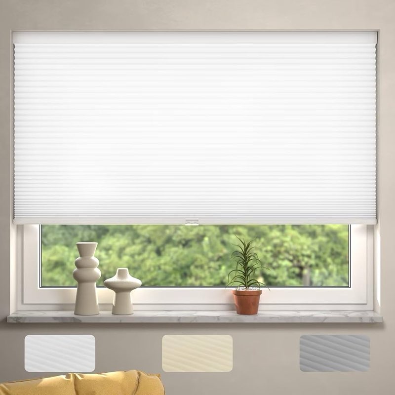 (Incomplete) MYshade Cordless Cellular Window Shades Light Filtering Blinds for Indoor Windows 1.5 inch Honeycomb