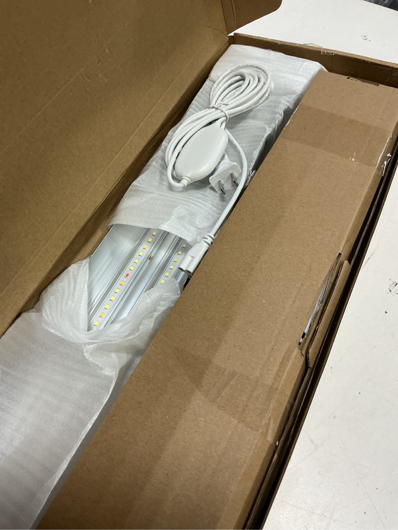 Condition photo showing Good Condition for wolezek grow lights for seed starting with 6/9/12h timer, 2ft t5 144 leds full spectrum grow light seedling with stand for indoor plants, 32w high output seed starter light kit, height adjustable t5 with timer