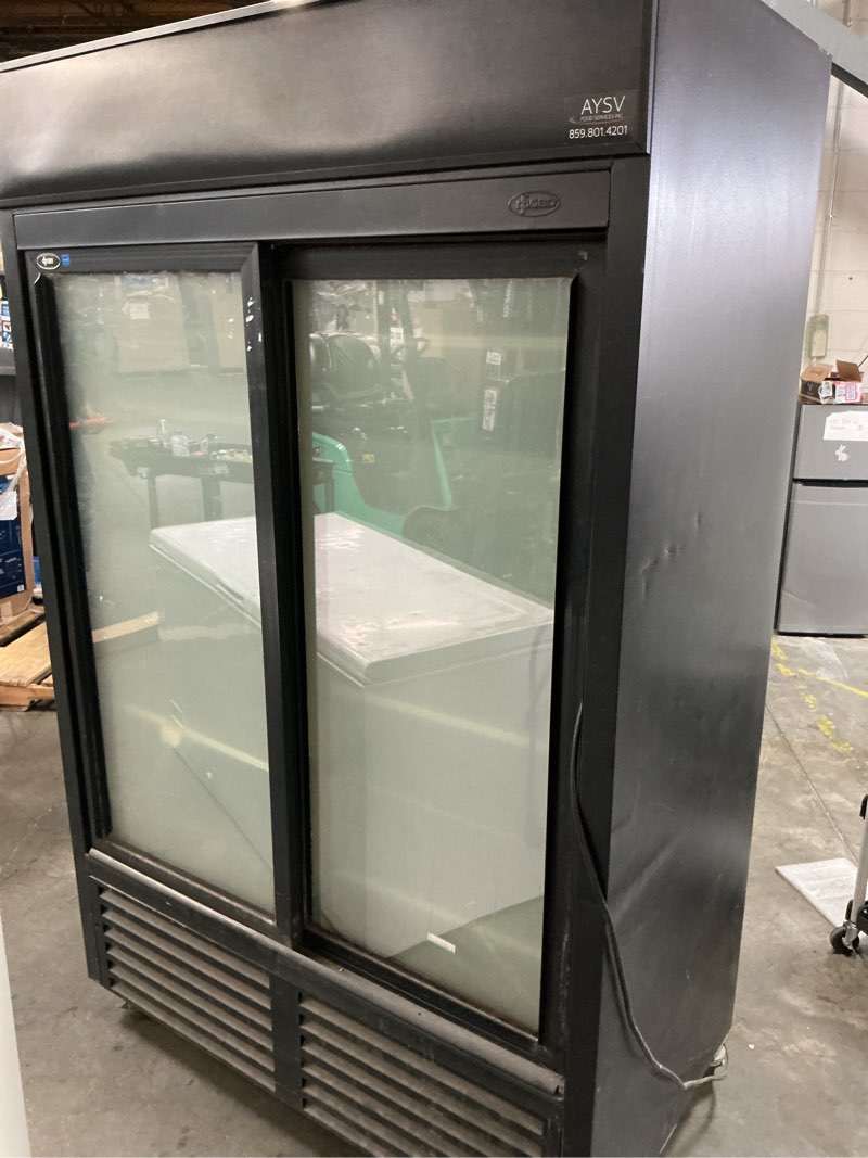 Condition photo showing As Is for qbd 52-inch double door cooler (cd45s)