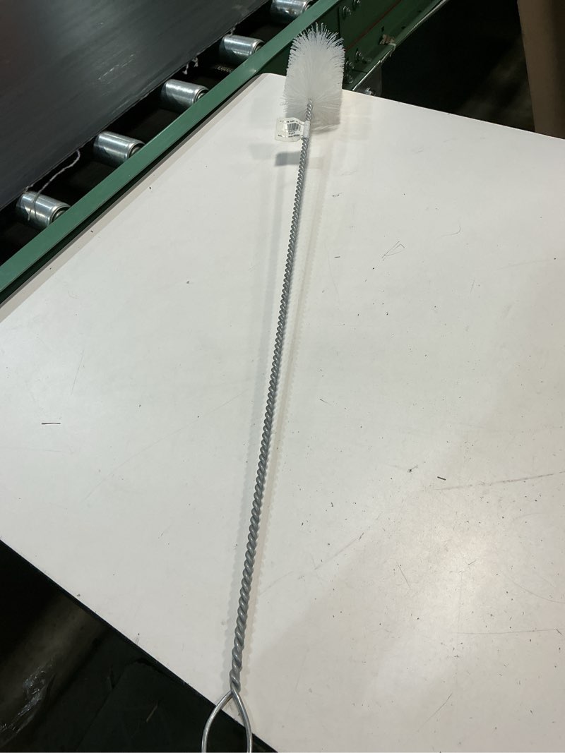 Condition photo showing New/Like New for carlisle 4115800 sparta galvanized wire heavy duty pipe brush, polyester bristles, 3" diameter bristle, 5" brush, 3' overall length, white