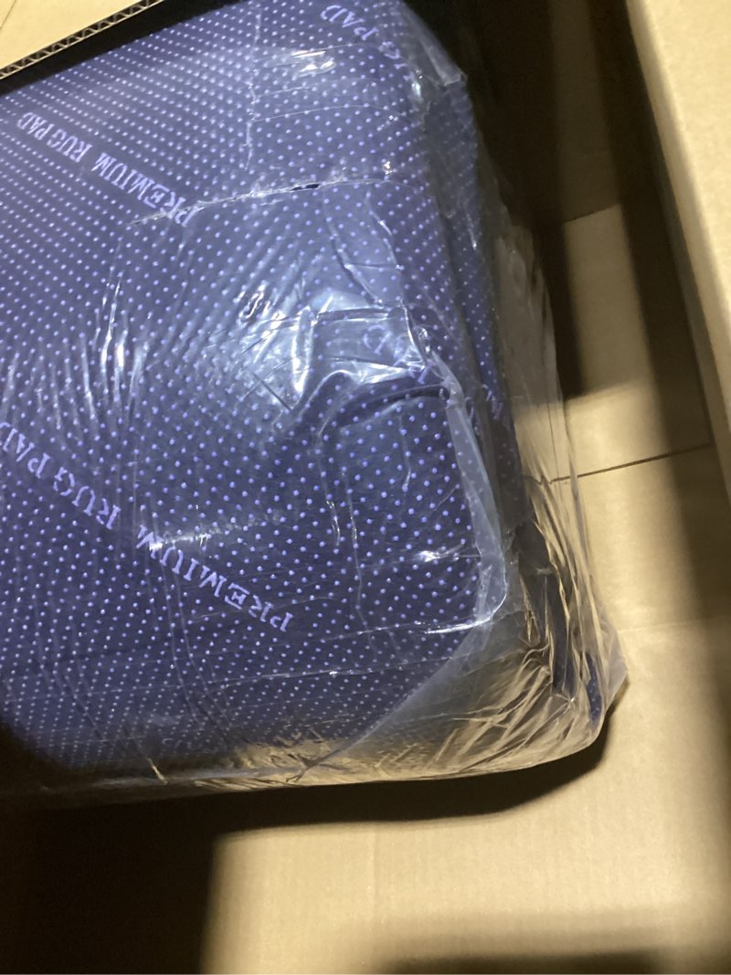 Condition photo showing Good Condition for DELLUNA Non-Slip Area Rug Pad 8'x10', 3/8" Thick Double Side Rubber + Felt, Premium Deluxe Cushioned- Safe for All Floors, Adds Comfort and Protection, Ultra Strong Grip, Stop Rug from Moving. 8' x 10' (Rectangular) 3/8 Inch Dual Surface Rug Pad