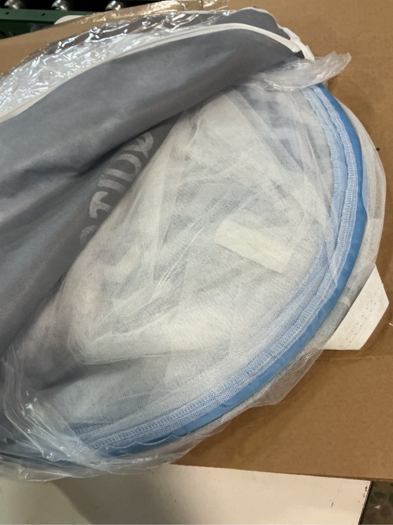 Condition photo showing Good Condition for jsanh folding mosquito net tent canopy curtains for beds pop up king size portable netting with bottom baby adults l80xw72xh62inch