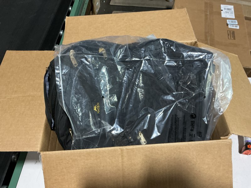 Condition photo showing Good Condition for matein wheeled backpack, 18 inch large water resistant laptop backpack with wheels, carry on business roller bag for women, trolley suitcase for adults to travel, overnight bag for work college, black black 18-inch