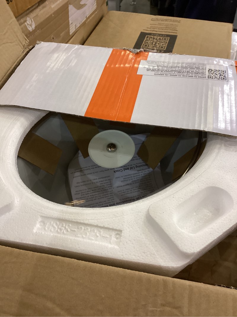 Condition photo showing As Is for Hamilton Beach Slow Cooker  4 Quart Capacity  Serves 4+ People  Removable Crock  White and Silver  33140