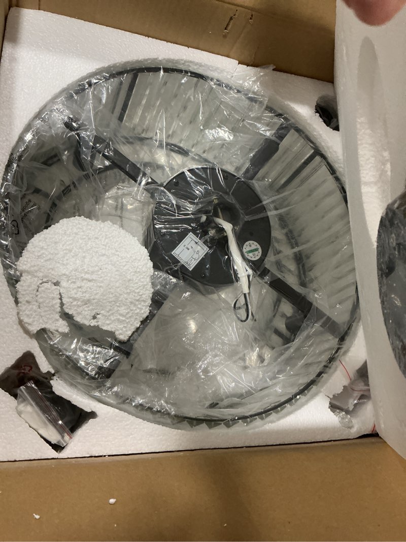 Condition photo showing Good Condition for EDISLIVE 4 -Light 15.7-in Matte Black Semi Flush Mount Light