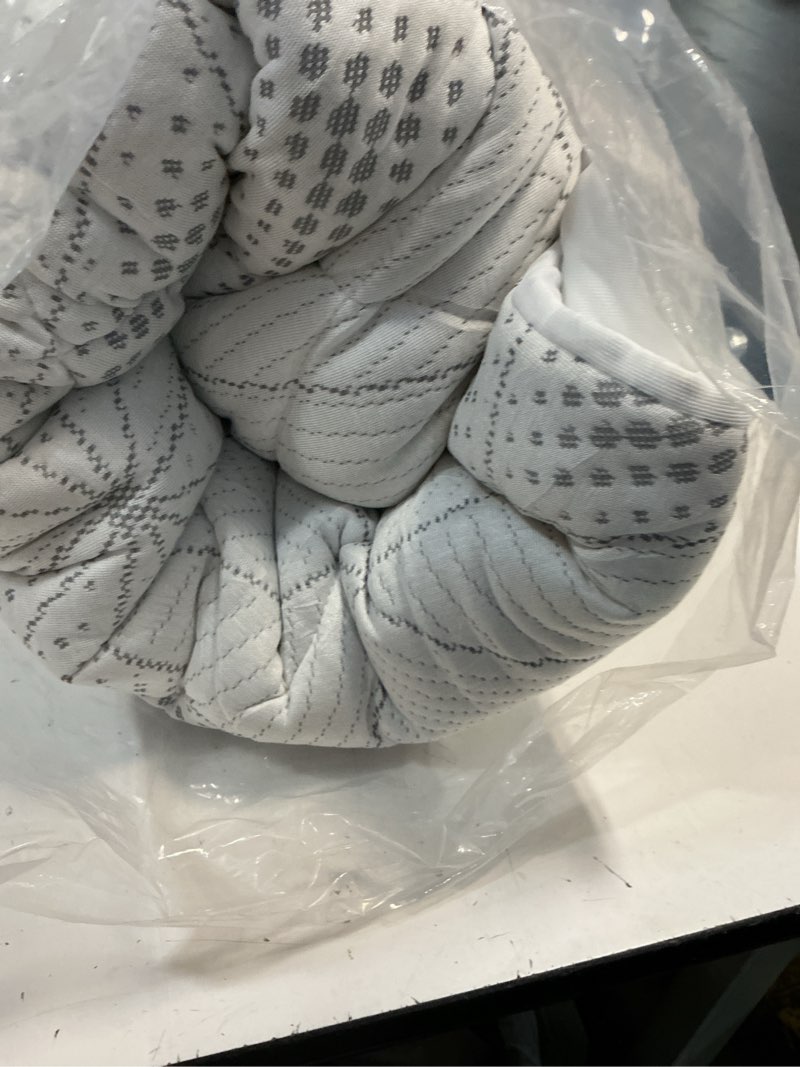 Condition photo showing As Is for vomiliku queen size mattress topper, thick quilted fitted mattress pad cover breathable bamboo visco