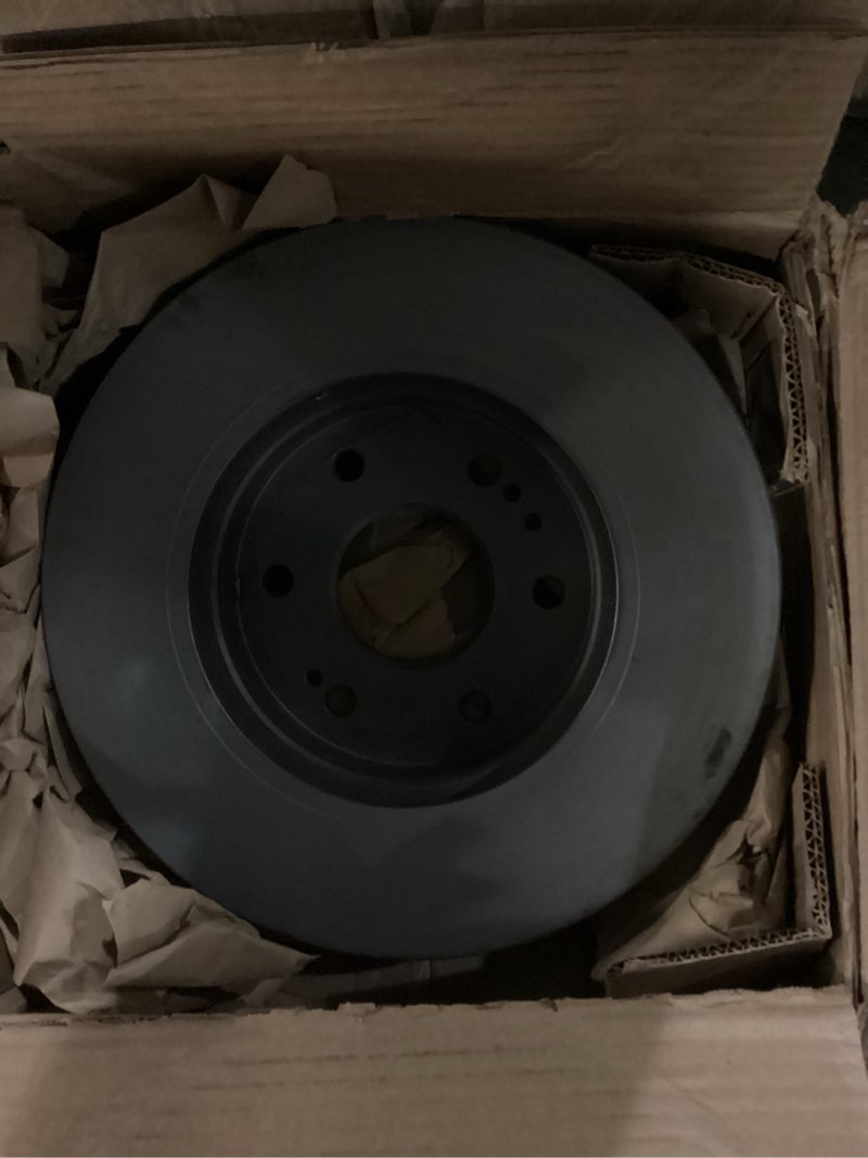 Condition photo showing As Is for Coated Vented Smooth 336mm Disc Rotors and TRW Pro Metallic Slotted Pad Set with Hardware Front Brake Kit For Dodge Durango Limited SLT SXT ST Adventurer Ram 1500 SLT ST Laramie  —INCOMPLETE—