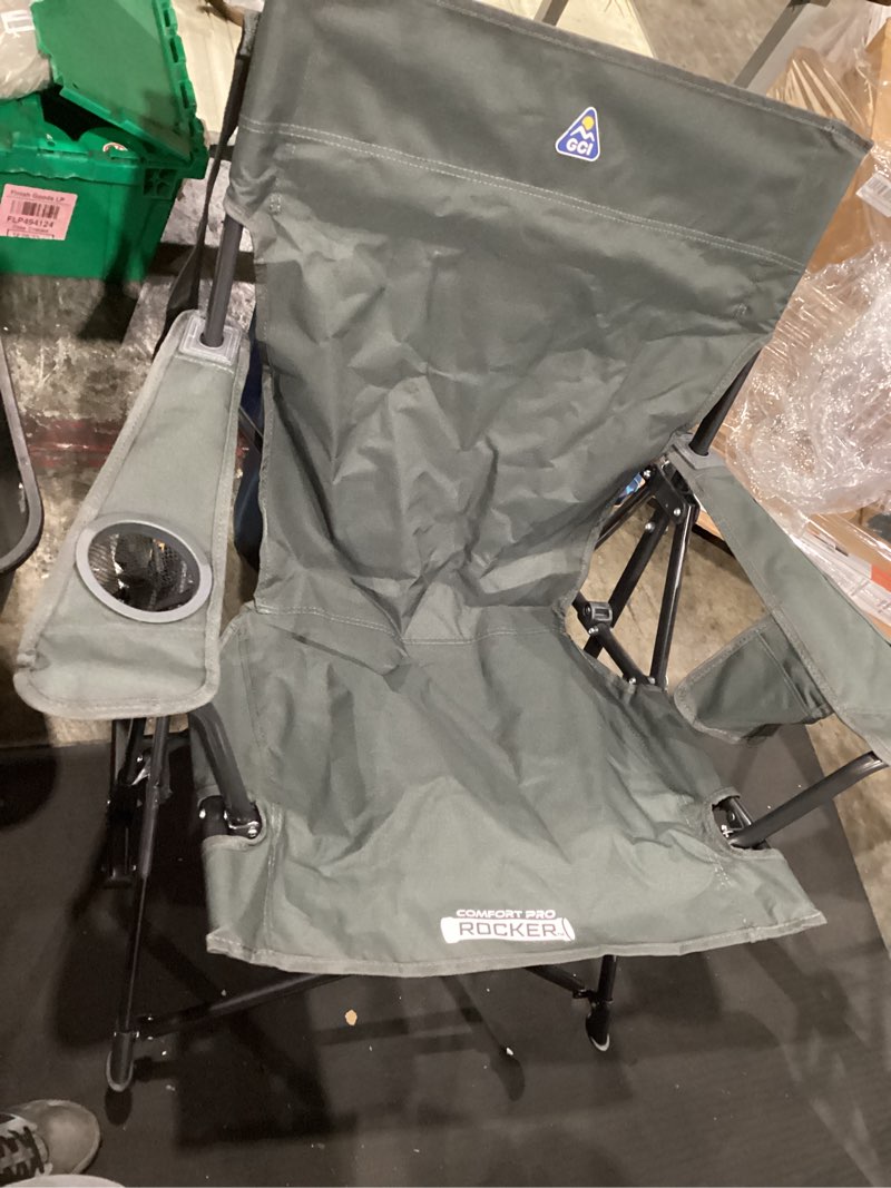 Condition photo showing Good Condition for gci outdoor comfort pro rocker portable rocking camping chair - dark charcoal