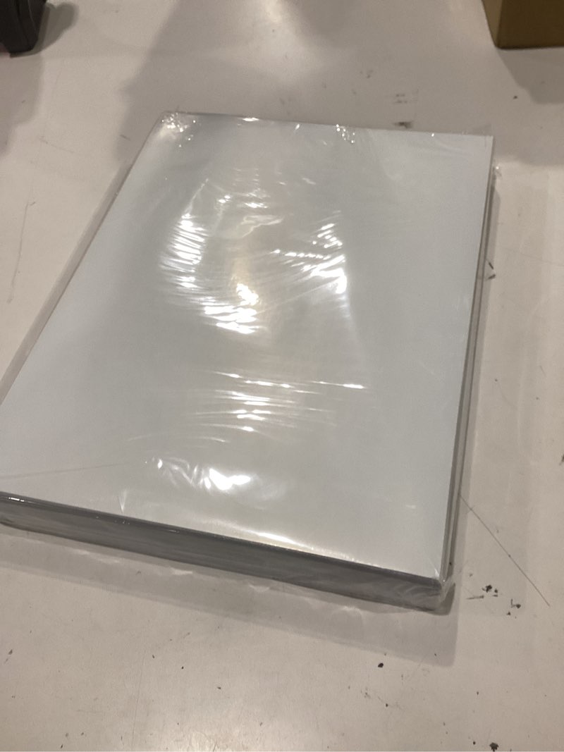 Condition photo showing New/Like New for koala printable vinyl sticker paper for inkjet printers - 100 sheets glossy white water-resistant adhesive label paper - 8.5x11 inch, tear-resistant, removable