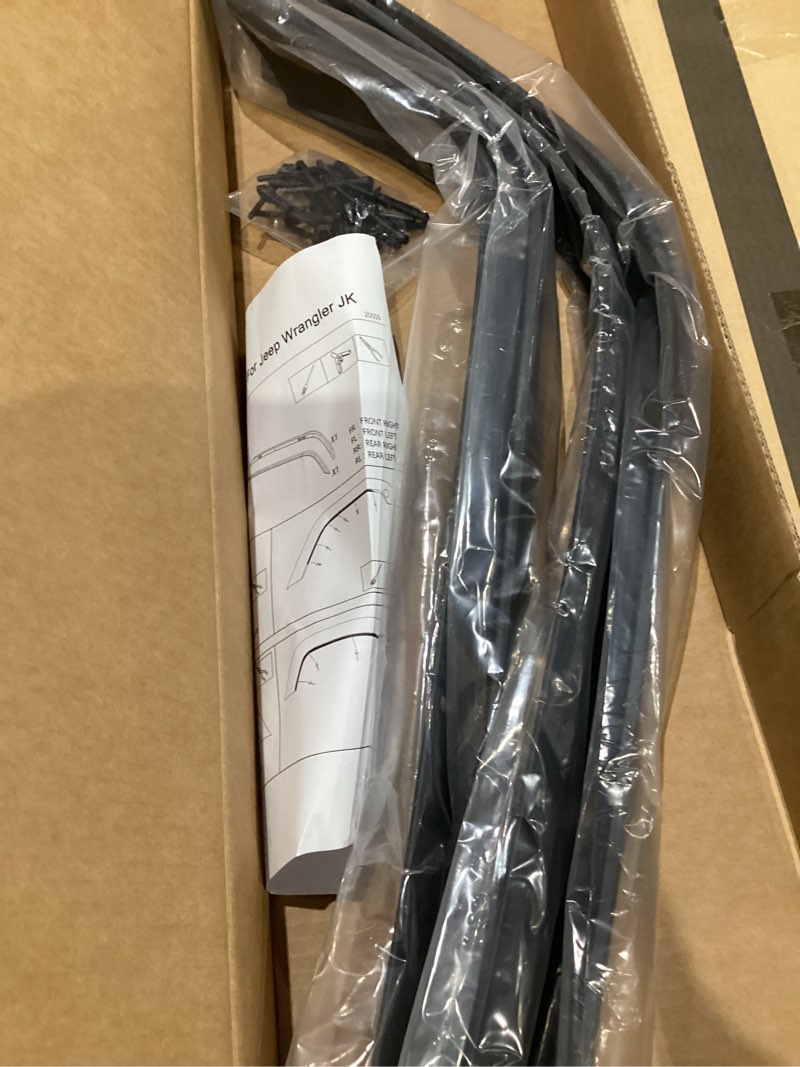 Condition photo showing Good Condition for front & rear fender liner fender trim extension protector compatible with 2007-2018 jeep wrangler jk jku