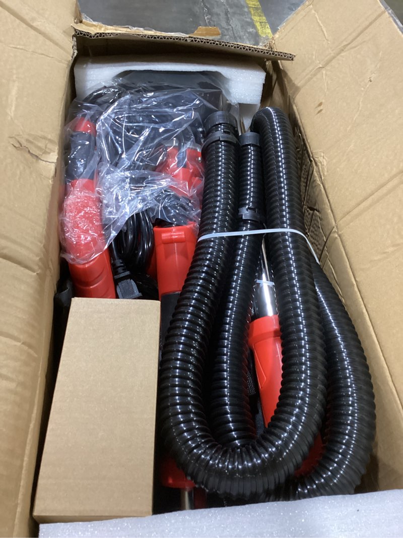 Condition photo showing Good Condition for Drywall Sander, 2025 Upgraded 8-Amp Popcorn Ceiling Removal Tool with 7 Variable Speed 800-1800RPM, Drywall Sander with Vacuum Dust Collector with Extendable Handle, LED Light, 12pcs Sanding Discs,Red