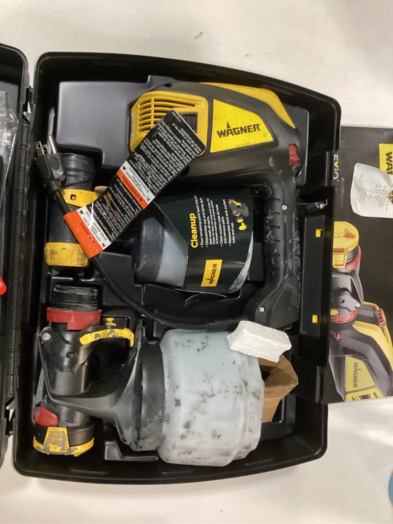 Condition photo showing As Is for wagner flexio 3500 corded electric handheld hvlp paint sprayer (compatible with stains)