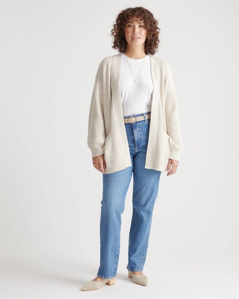 Quince 100% Organic Cotton Oversized Cardigan xs