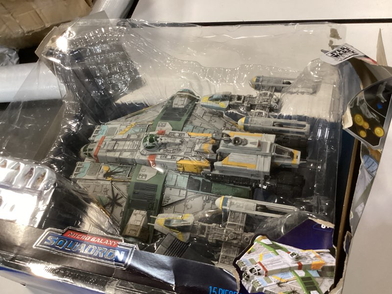 Condition photo showing Good Condition for Star Wars™ Micro Galaxy Squadron Ghost (Secret Mission) - 15-Inch Vehicle with Three Additional Vehicles Plus Ten Micro Figures Accessories
