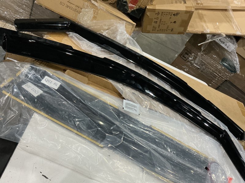 Condition photo showing As Is for clim art dark smoke side window deflector 614031lp