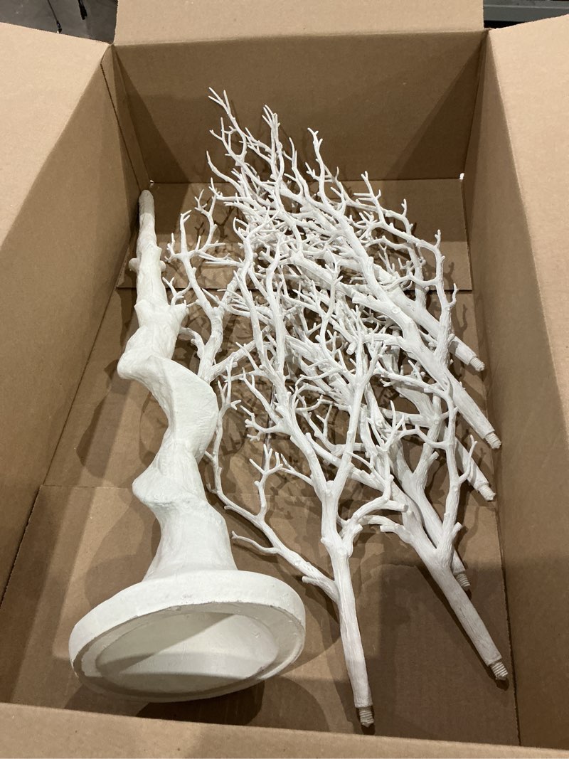 Condition photo showing Good Condition for panlaolao 33 inch white easter tree centerpiece - spring wedding table decor with manzanita branches for easter, birthdays, baby showers, valentine's day | reusable holiday display with easy assembly