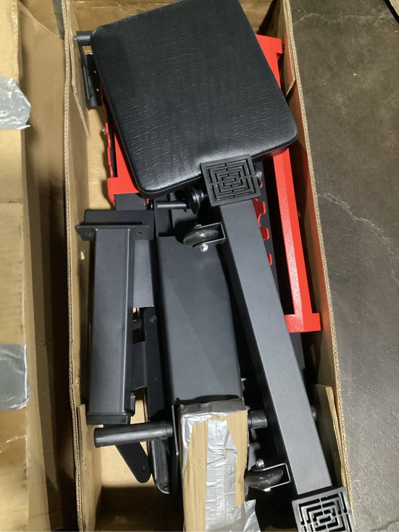 Condition photo showing As Is for (Incomplete)Synergee Adjustable Wing Back Workout Bench. Weight Bench for Dumbbell & Barbell Press Exercises & Workouts. Great for Commercial, Garage and Home Gym.