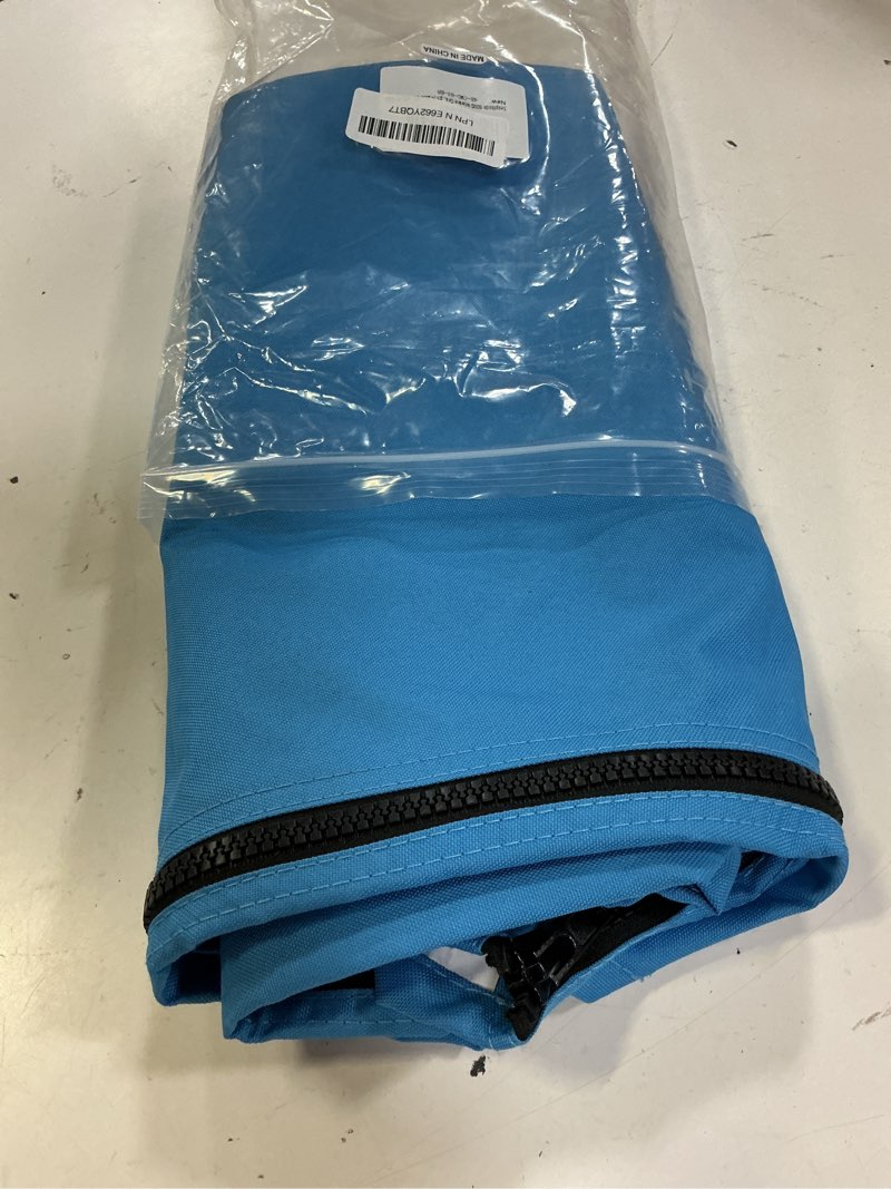 Condition photo showing Good Condition for 600d bimini top storage boot, storage boat replacement cover waterproof and uv protection with light hole, suitable for 3-4 bows bimini tops 4 bow 85\\\\\\\\\\\\\\\"-90\\\\\\\\\\\\\\\" w blue