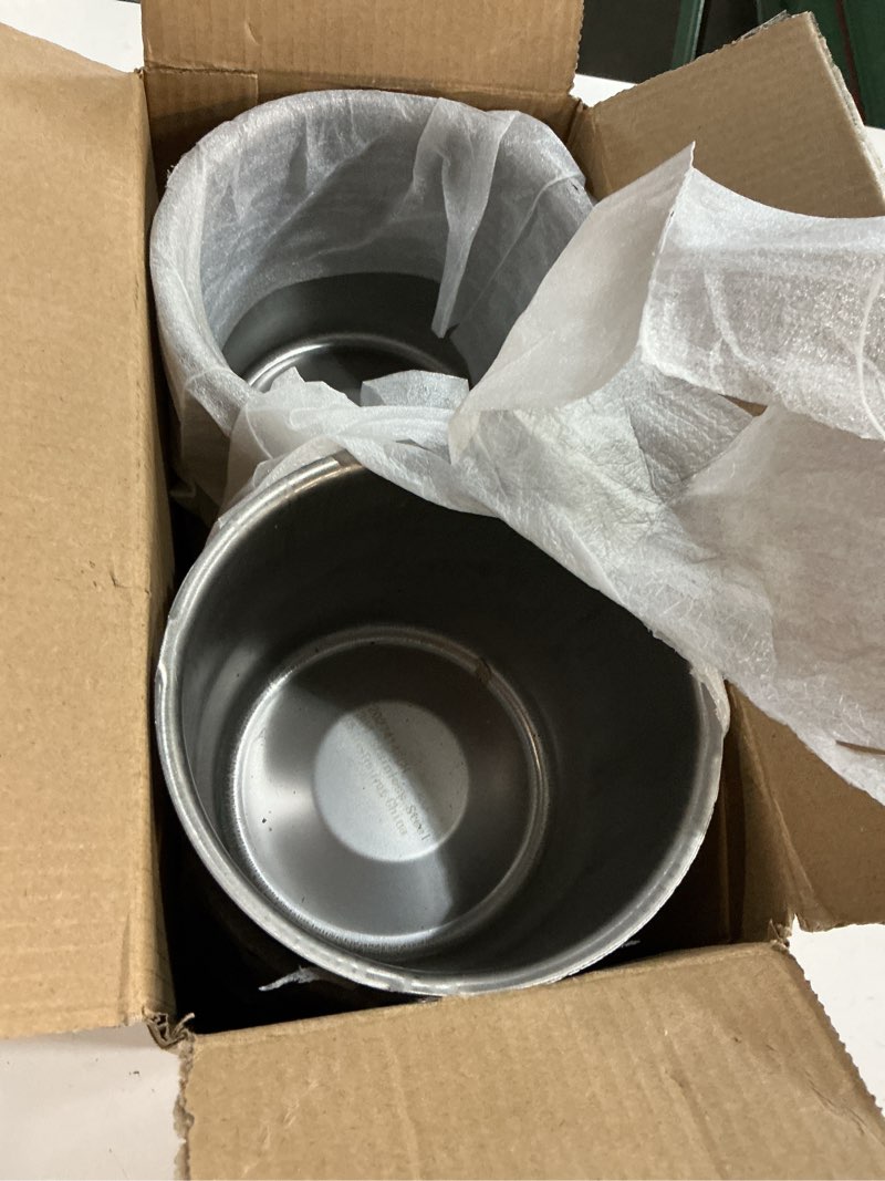 Condition photo showing As Is for 2pcs 4.88inch stainless trailer wheel center caps push through 4.88" bore 4.47" tall hub cap for truck suv rv wheel rim, top gloss black removable chrome wheel cover 4.88" od 4.47" h mirror + gloss black
