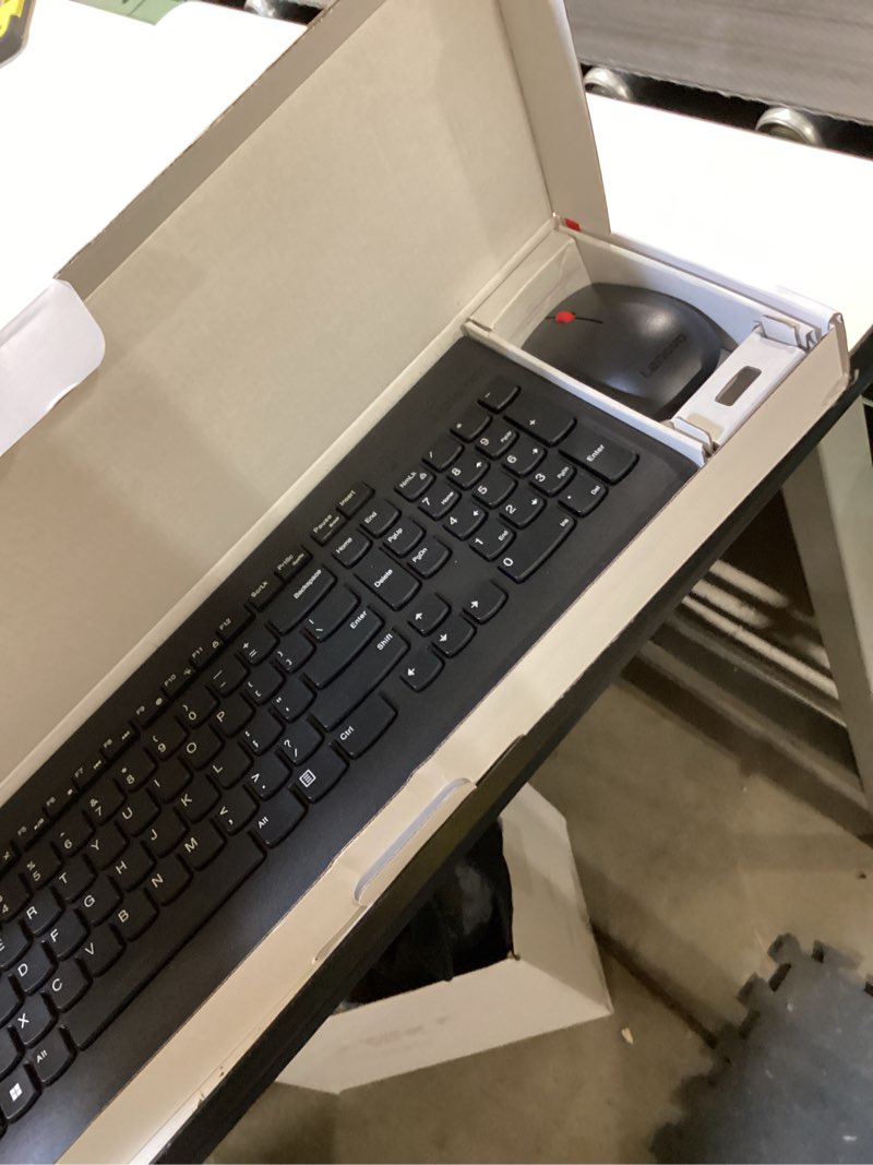 Condition photo showing Good Condition for Lenovo 510 Wireless Keyboard & Mouse Combo, 2.4 GHz Nano USB Receiver, Full Size, Island Key Design, Left or Right Hand, 1200 DPI Optical Mouse, GX30N81775, Black
