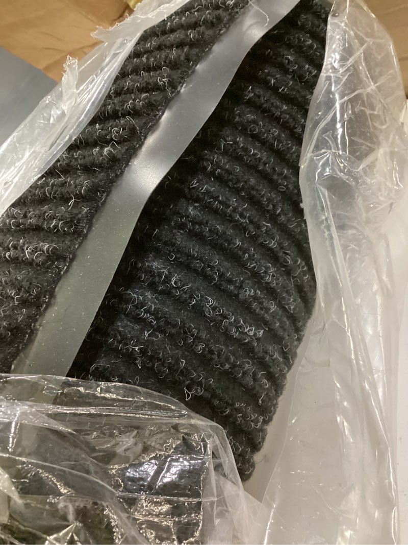 Condition photo showing Good Condition for front door mat,4'x6'indoor outdoor door mat,heavy duty durable welcome,commercial floor mats inside outside entrance, waterproof all-season, all-weather non slip backing doormat for entryway,black black 48"x72"