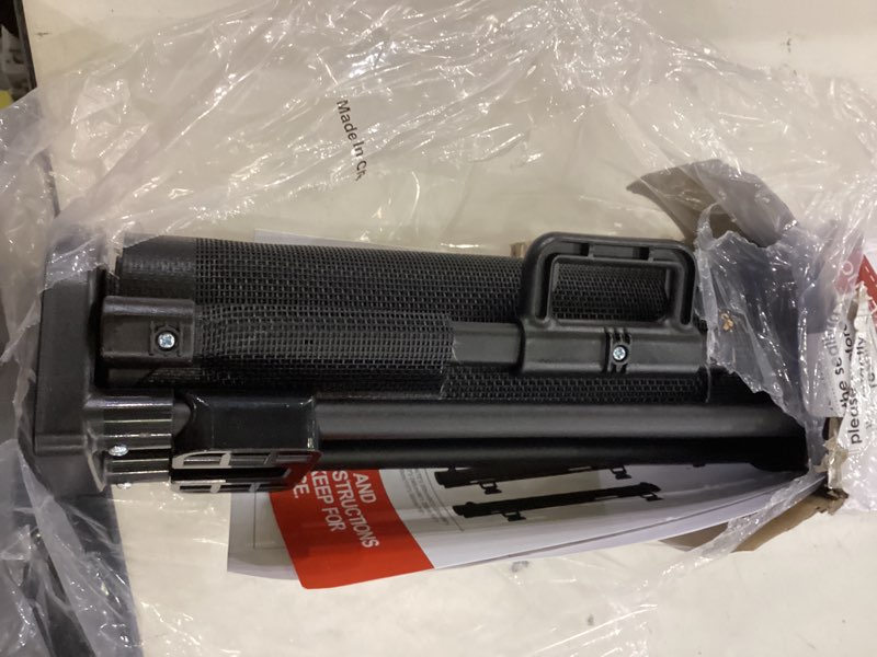 Condition photo showing New/Like New for Reinforced 80 Inch Retractable Baby Gate Extra Wide Baby Gate for Wide Openings, Indoor/Outdoor Retractable Dog Gate for Doorway, Mesh Dog Gate Indoor Prevent Babies/Pets from Crawling Under, Black Black 33" Tall x 80" Wide? With Reinforced Bar ?