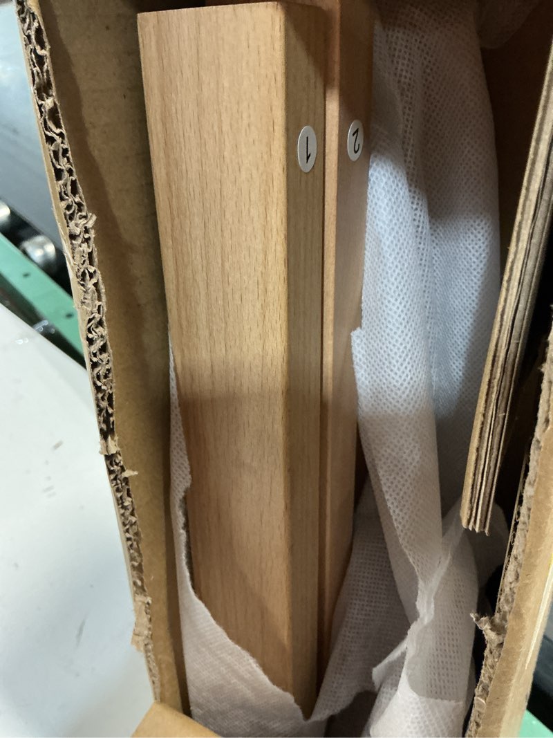 Condition photo showing Good Condition for meeden painting wooden art easel: solid beechwood display easel stand hold canvas up to 43'' - adjustable easel from 57''-76" for adults student studio gallery - natural