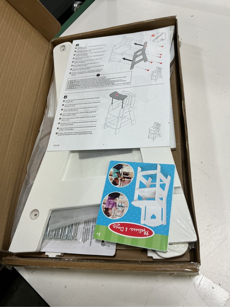 Condition photo showing Good Condition for Melissa & Doug Play High Chair Pretend Play High Chair Baby Doll Accessories