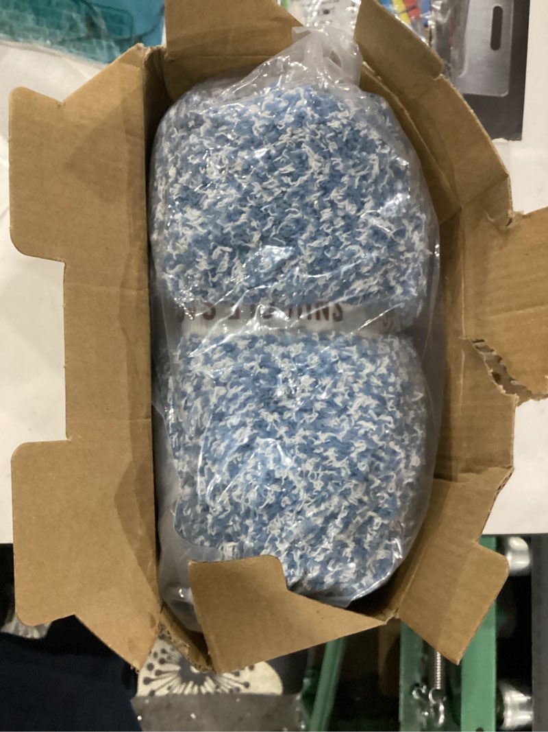 Condition photo showing New/Like New for Snuggle Sac Blue Throw Blankets for Couch, Reversible Super Soft Warm Blankets Cozy Knit Blanket Fuzzy Plush Throws for Sofa, Bed, Gift, Heather Blue, 50 x 60 inches Heather Blue Throw(50"x 60")