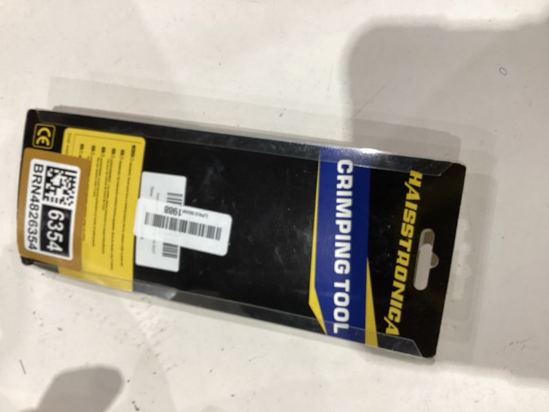Condition photo showing Good Condition for haisstronica crimping tool for heat shrink connectors-awg 26-10 ratchet wire terminal crimper-ratcheting crimper tools-available for insulated nylon connectors and electrical wire connectors hs-8327