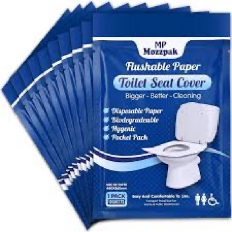 100 Pcs Toilet Seat Covers Disposable Travel Pack,Portable Flushable Disposable Toilet Seat Covers f