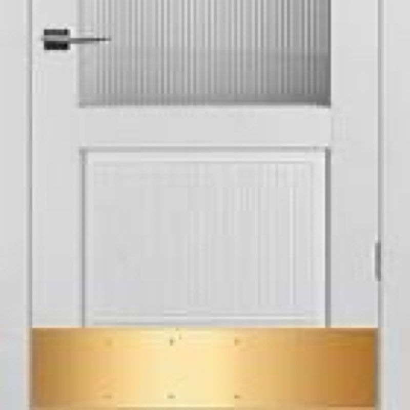 Bikykose 2pcs 34×8Inch Aluminum Door Kick Plates for Exterior Doors – Decorative Protection to Preve