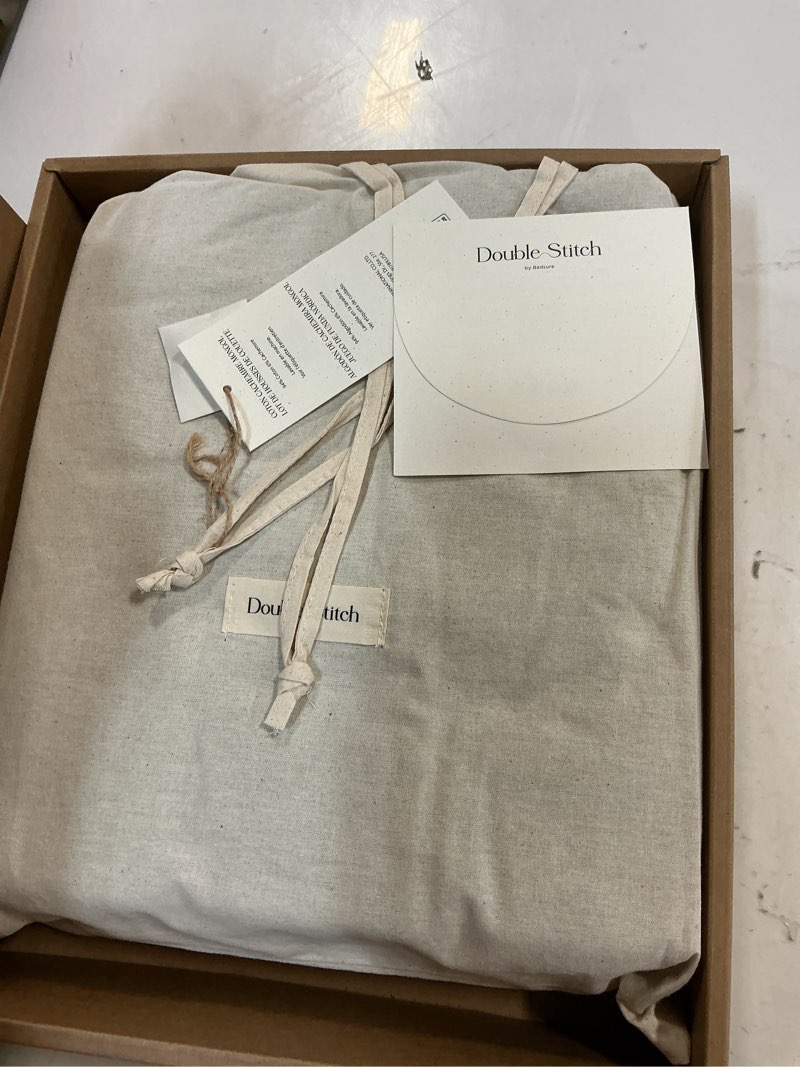 Condition photo showing New/Like New for Double Stitch Cashmere Cotton Duvet Cover Set - Mongolian Cashmere and Pima Cotton Blend Bedding, Luxury Warm Duvet Cover King Size, with Button Closure, Ash Black, 106" x 90" Ash Black King