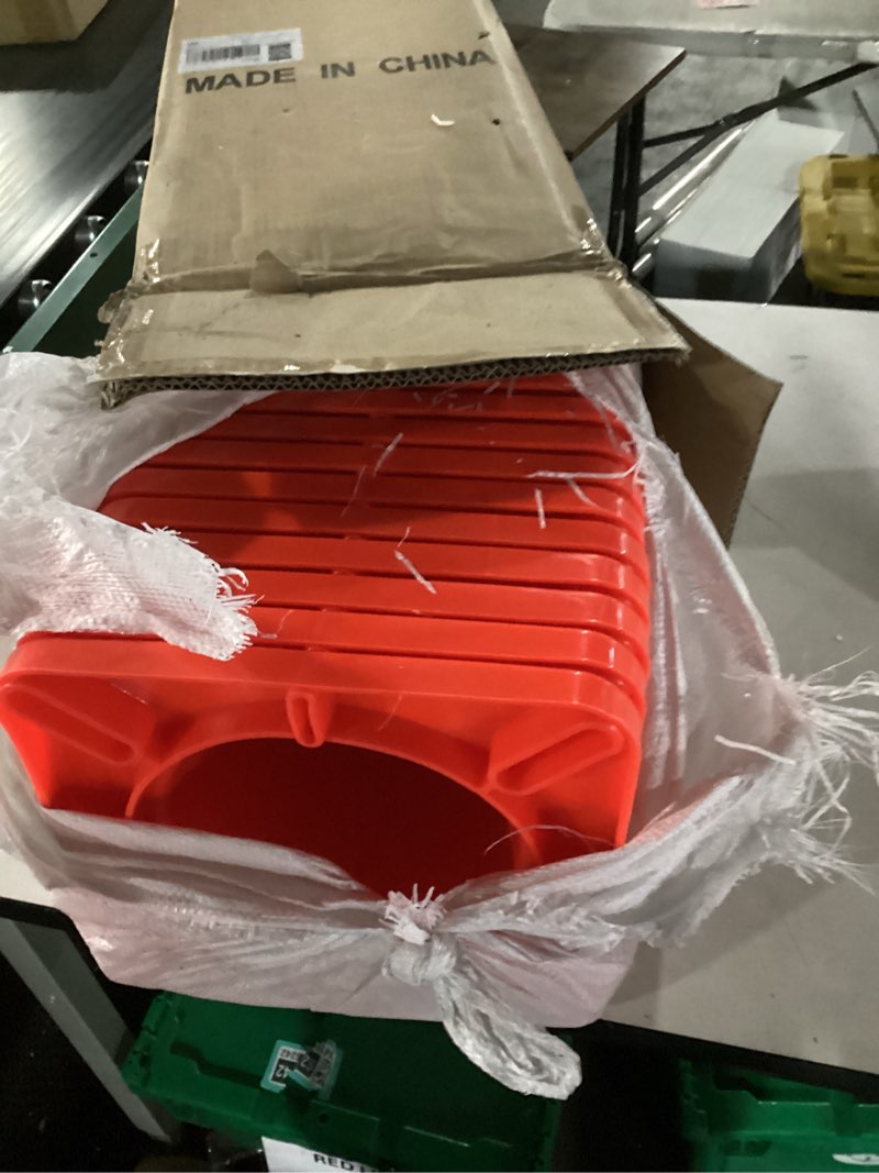 Condition photo showing Good Condition for RoadHero Traffic Cones 18 Inch, 12 Pack Safety Cones with Handle, Orange Cones with Reflective Collar, Cones for Parking Lot, Sport and Driving Training, Road Safety, Construction Events 18 inch 12