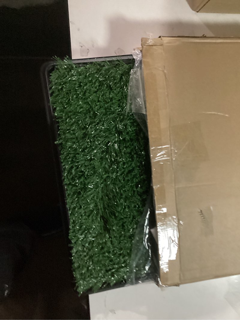 Condition photo showing Good Condition for Artificial Grass Puppy Pad for Dogs and Small Pets ? Reusable Potty-Training Pad with Tray ? Dog Housebreaking Supplies by PETMAKER (16 x 20)