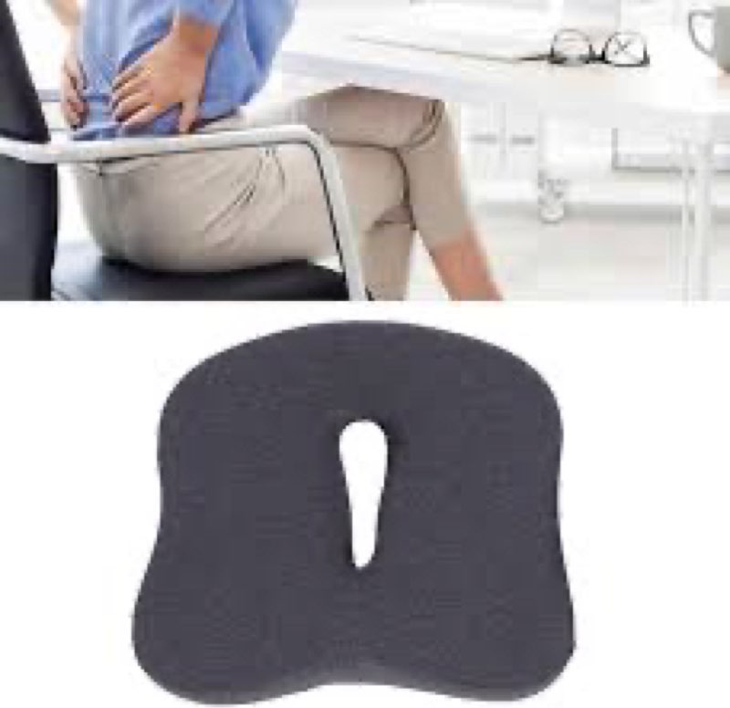 Ergonomic Memory Foam Cushion for Office Chair, Comfortable Seat Cushion, Great Office Chair Pad for Home and Office with Chair Mat, Enhances Sitting Experience