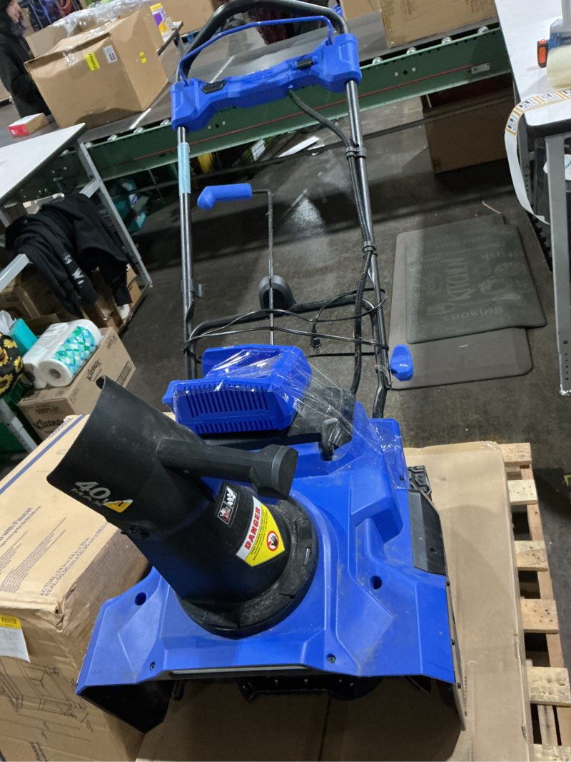 Condition photo showing As Is for Kobalt Gen4 40-volt 21-in Single-stage Push Battery Snow Blower 4.0 Ah (Battery Included) (Charger Included)