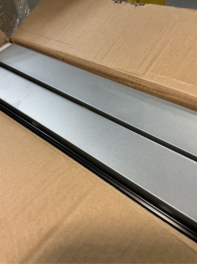 Condition photo showing Good Condition for 2pack expandable pull out cabinet organizer 21"deep with raising pad for framed cabinets, upgrade 3 slide rails slide out drawers,roll out shelves adhesive,adjustable width 12.05"-20.4"silver silver 21"d x 12.05"-20.4"w(2pack)